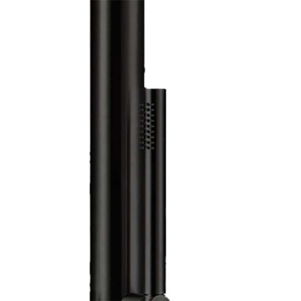 SINED Doccia Esterna Inox Nero Opaco con Miscelatore e Doccetta Corpo in Acciaio AISI 316L Fusto Ø 6 cm Ingresso Acqua Calda e Fredda Dal Basso 221 cm Modello DOCCIA BUDONI NERA
