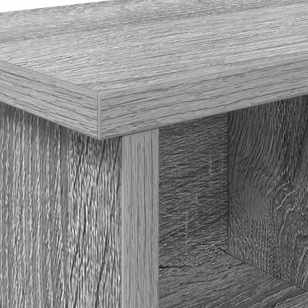 vidaXL Appendiabiti a muro Grigio sonoma 75 x 16 x 26 cm