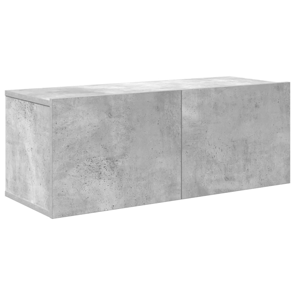 Set di Mobili Porta TV 7 pz Grigio Cemento in Legno Multistrato