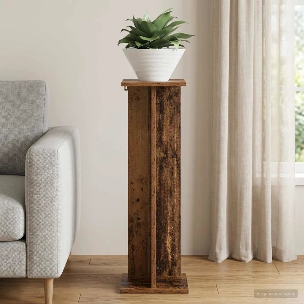 Supporto per piante Legno vecchio 25 x 25,5 x 80,5 cm 899654