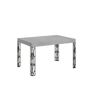 Tavolo Allungabile 140-244x90x77 cm Ghibli Cemento Telaio Antracite