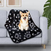 Deconfortabile hondendeken, deconfortabile deken per animali domestici, deconfortabile deken per cani e gatti 110 x 80 cm, 1 pezzo Nero