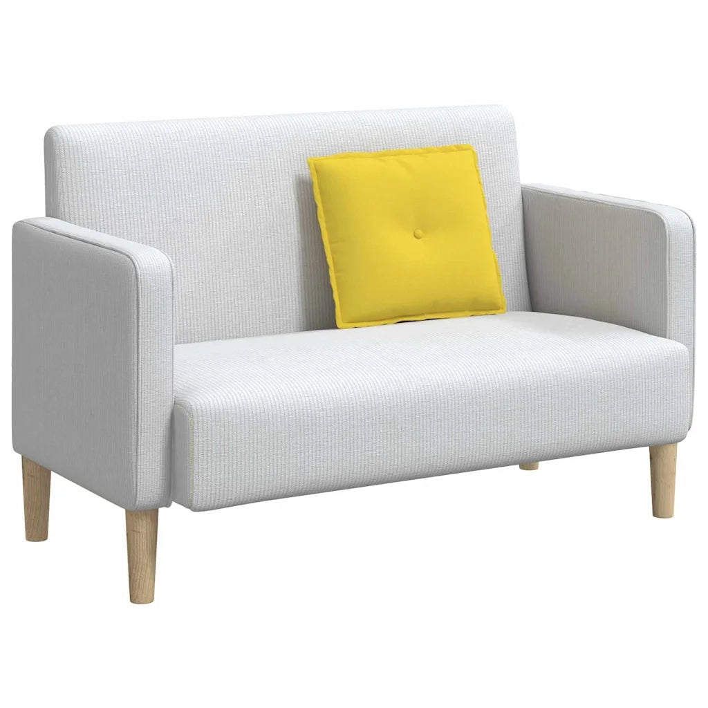 Cuscino per Schiena | Cuscino dorsale Giallo Chiaro 50 x 19 x 45 cm Tessuto