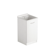 Lavatoio in legno 47x50 con anta colore bianco frassinato