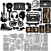 Strumenti per tagliare e sbattere per carte - Tema Cool Street - Taglierine e strumenti per sbattere - Taglierine metalliche - Attrezzatura per scrapbooking - Acciaio di carbonio 0,8 mm