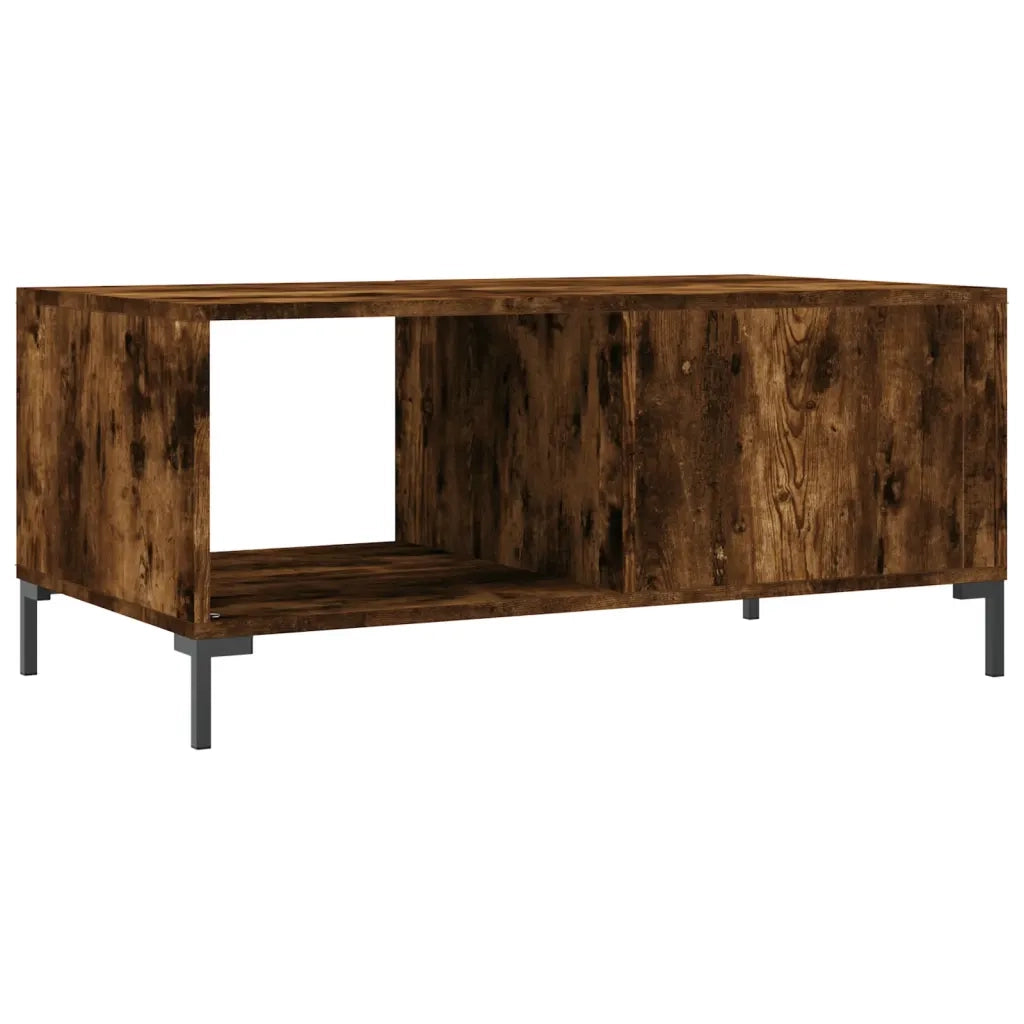 Tavolino da salotto | Tavolino da caff¨¨ | Tavolino da Soggiorno Rovere Fumo 90x50x40cm in Legno Multistrato