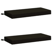 Cuscini per Panchina a 2 Pezzi SOEST 2 pz 100% Poliestere Nero 949559