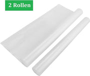 Antislipmat per carrello, 2 pezzi 150cmx40cm - impermeabile, non aderente, duraturo, tagliabile su misura, trasparente