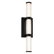 Applique LED esterna Fayton nera 54cm 21,6W IP44 3000K