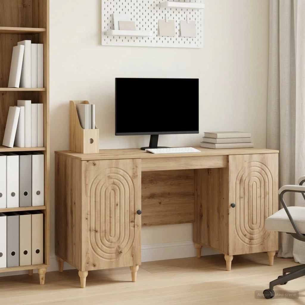 Scrivania con lo scaffale Rovere Artigianale 142,5 x 50 x 75 cm 3414584