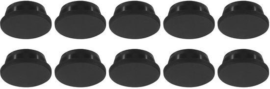 Stopper flexibile 30mm - Adatto per fori 29mm - 10 pezzi - Nero