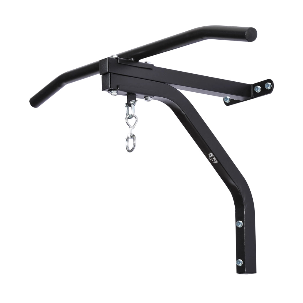 Staffa di supporto per sacco da boxe con barra per trazioni, 93x47x51cm, Nero