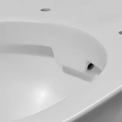 Sanitari filo muro Feeling rimfree in bianco matt con copriwc softclose