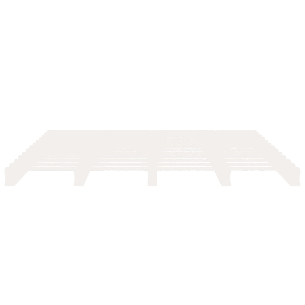 Giroletto senza Materasso Bianco 140x200 cm Legno Massello Pino