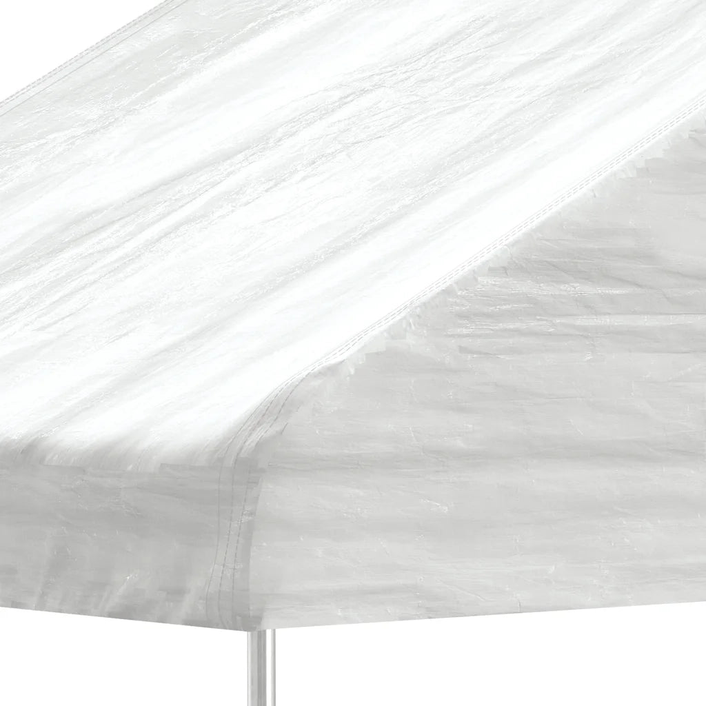 Gazebo con Tetto Bianco 4,46x5,88x3,75 m in Polietilene 3155518