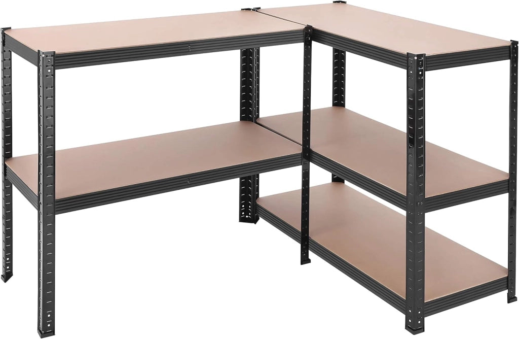 SONGMICS Scaffalatura a 5 Ripiani, Scaffale in Acciaio, Montaggio Rapido, Utensili, Strumenti in Garage, Magazzino, Ripostiglio, Portante 875 kg, 40 x 90 x 180 cm, Nero GLR040B01