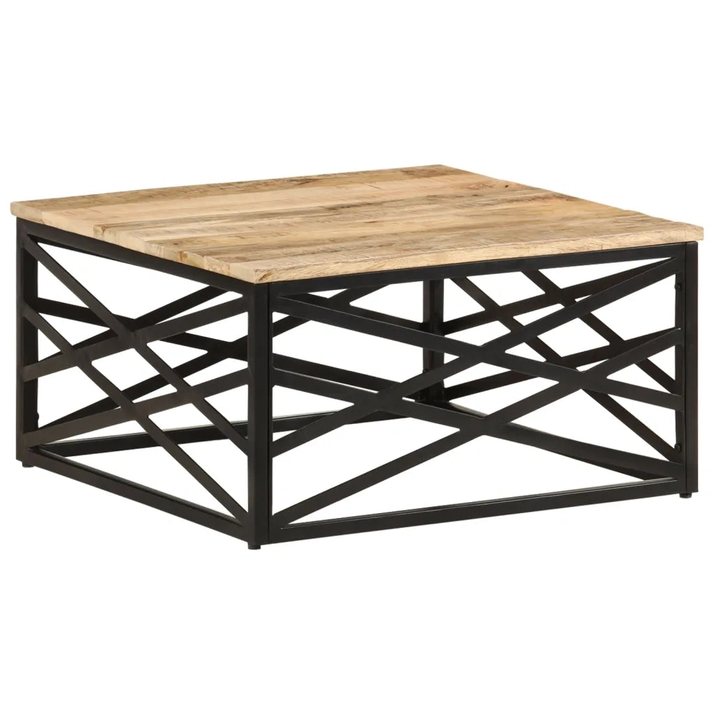 Tavolino da CaffÃ¨ 68x68x35 cm in Legno Massello di Mango cod mxl 16189