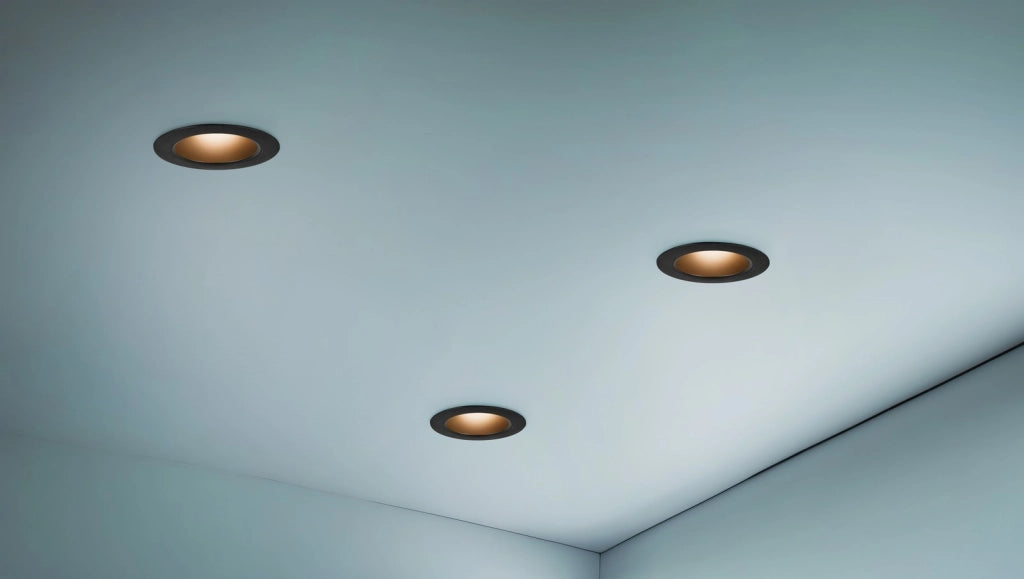 Faretto da incasso LED 6W nero rotondo IP44 Trio VIRUNGA