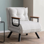 Poltroncina Keoni, Poltrona Reclinabile, 60x78x78h cm Bianco
