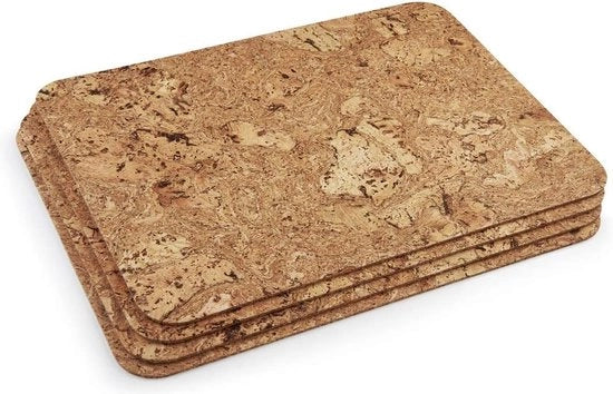 Piastre per tavolo in curcuma naturale, 40 x 30 x 0,3 cm, 4 pezzi sottili, flessibili, termoresistenti e con protezione superficiale. Ideali per cucina o sala da pranzo.