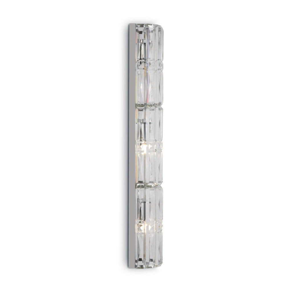 Maytoni applique contemporanea Facet 3 luci E14 cromo metallo vetro