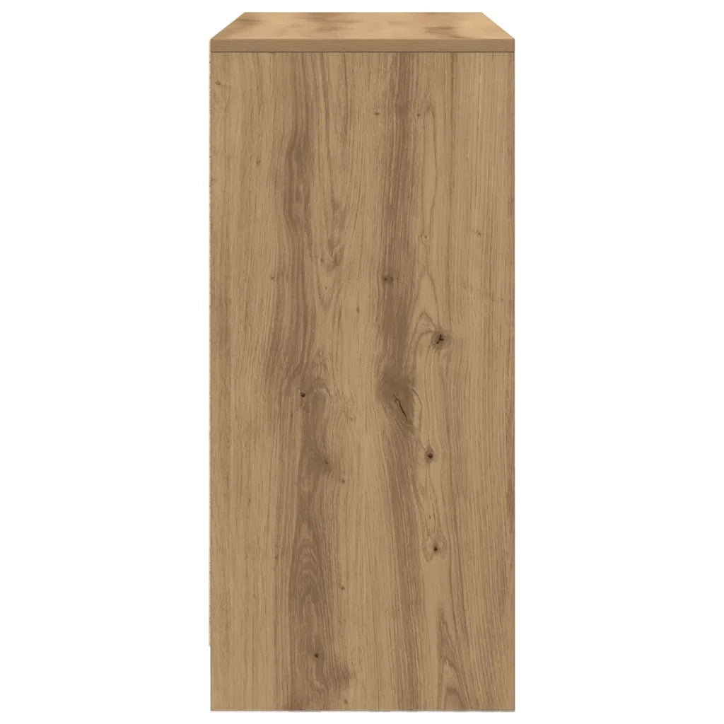 Credenza con Cassetto-Buffet-Armadio da cucina Rovere Artigianale 80x34x76 cm Truciolato