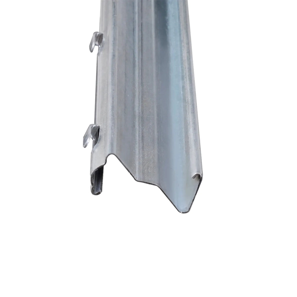 Palo della recinzione 10 pcs Argento 200 cm Acciaio 141510
