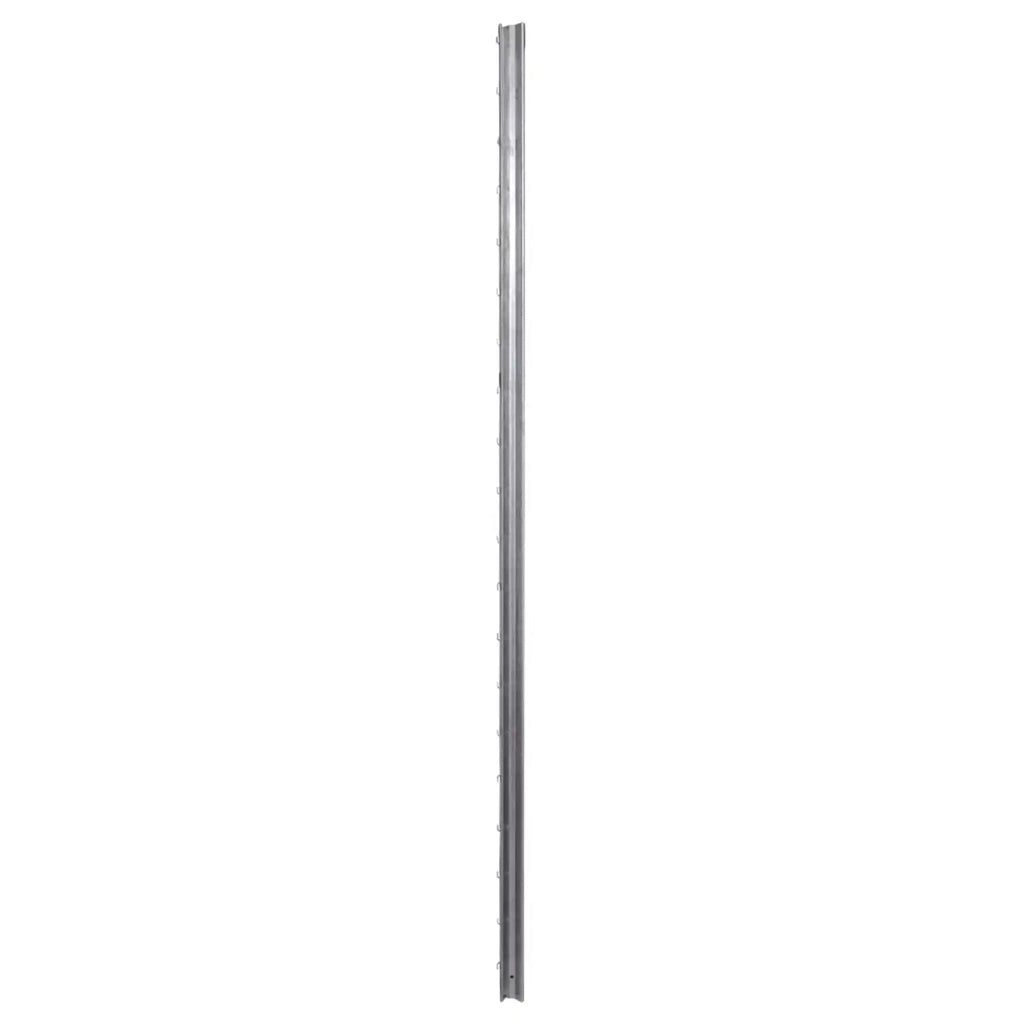 Palo della recinzione 10 pcs Argento 200 cm Acciaio 141510