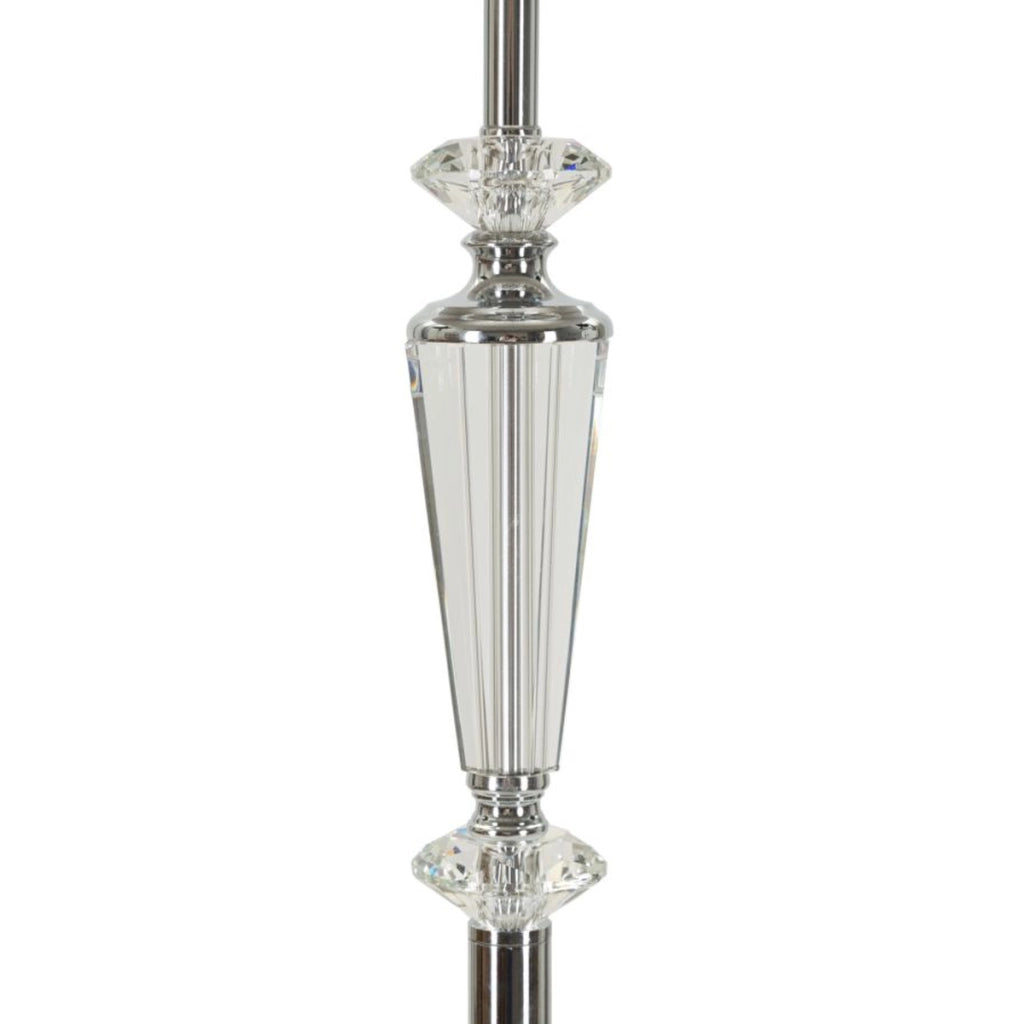 Lampada da Terra VKH213, Argento, Metallo, 40x40x164 cm