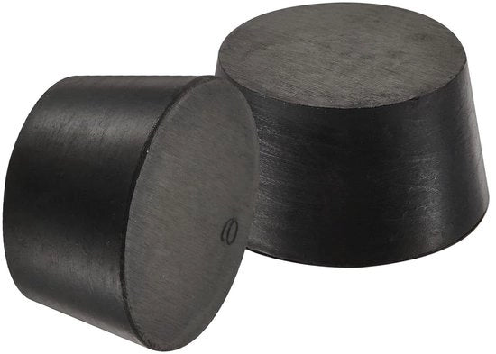 Coni in Gomma in Rubberset 42-50mm per Verniciatura e Anodizzazione - Set da 3 - Nero