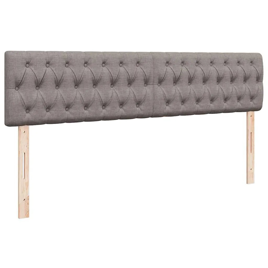 Struttura Letto Pouf con Materasso Tortora 180x200cm in Tessuto 3311564