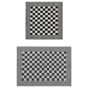 Set Strofinacci 10 pz in Cotone Nero e Bianco 136291