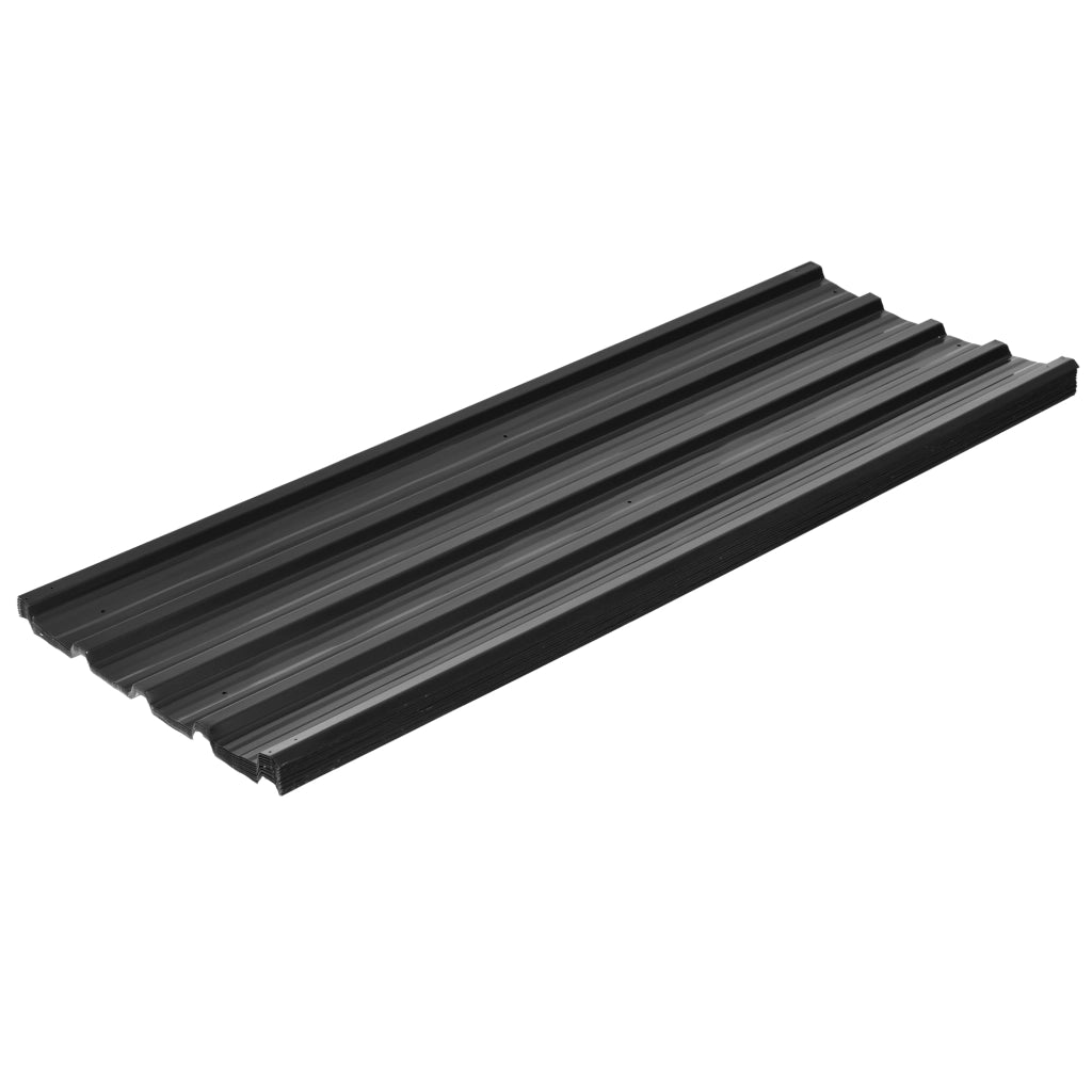 Pannelli in Acciaio Zincato ¨C zephmum ¨C Grigio Antracite 129x45 cm