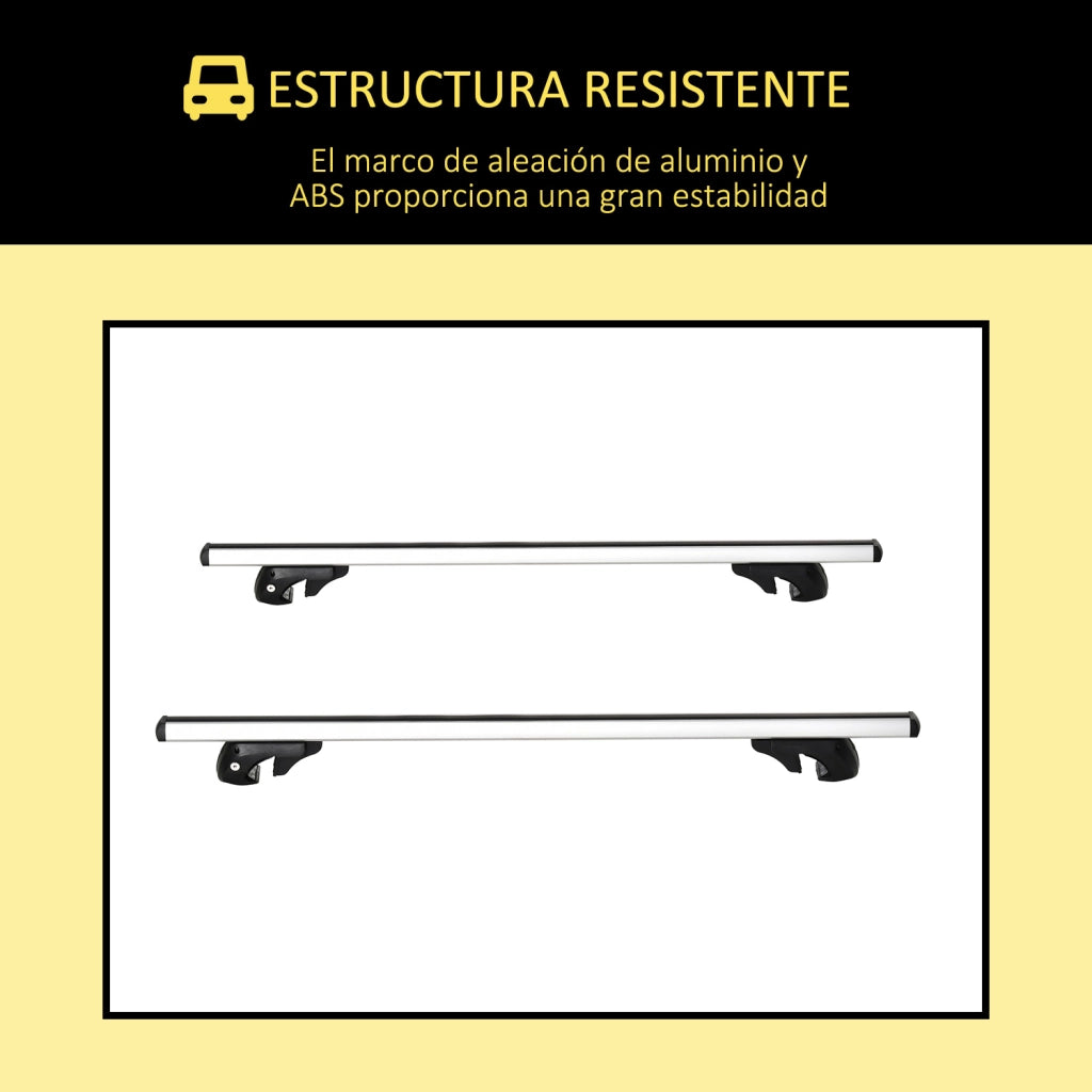 Portapacchi Universale per Auto ¨C Zephmum ¨C Alluminio 135 cm Carg 75 kg