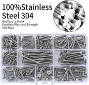 Assortimento di viti a tappo autoassortente, 285 pezzi