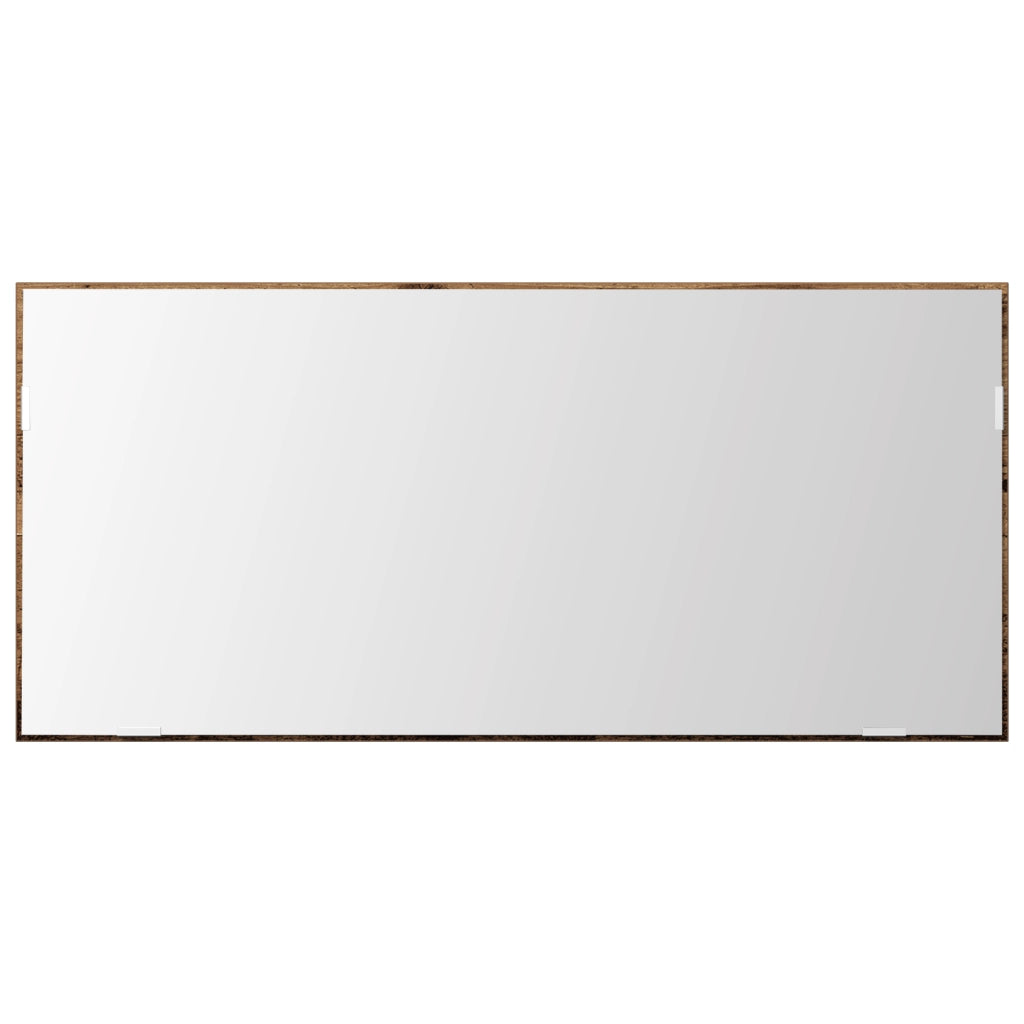 Mobiletto da Bagno  con Luci a LED in Legno Vecchio 80x37 cm
