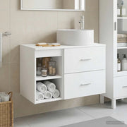 Set di mobili per il bagno 2 pcs Bianco Legno ingegnerizzato 3403928