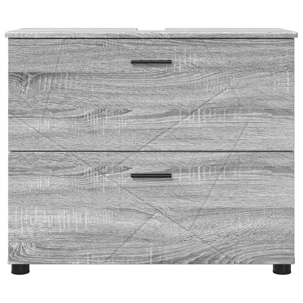 Mobile da Bagno con cassetto Grigio Sonoma 76,5 x 35 x 64 cm 883300
