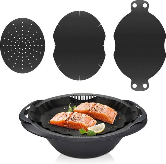 Set di accessori per Thermomix, 3 pezzi, per TM6 TM5 TM31, con sacchetto di carta da forno riciclabile e folio per Varoma
