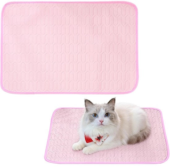 Matraccio rinfrescante per animali domestici - 62x50cm Matraccio rinfrescante per gatti - Matraccio rinfrescante con gel per animali domestici - Adatto per cani e gatti - Utilizzabile in gabbie, recinti, letti e divani - Lavabile in lavatrice