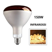LAMPADINA PER PULCINI SPOT 150W RAGGI INFRAROSSI BOT LIGHTING