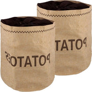 Contenitori di conservazione per patate (2 pezzi) con rivestimento oscurante, 28x38cm - Contenitore per verdure per la conservazione di cipolle e aglio