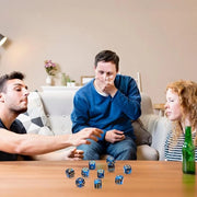 Set di Dadi a 20 pezzi - Dadi a 6 facce - 16 mm - Acrilico - Ideale come Regalo per i Fan dei Giochi