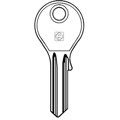 CHIAVE PIATTA CAF CAF1 SILCA - OTTONE NICHELATO- 10 pezzi