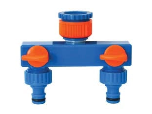 PRESA RUBINETTO 2 USCITE- - cm.12,6x5,8x10,5 - peso gr.103 - 5 pezzi IL CAMPO