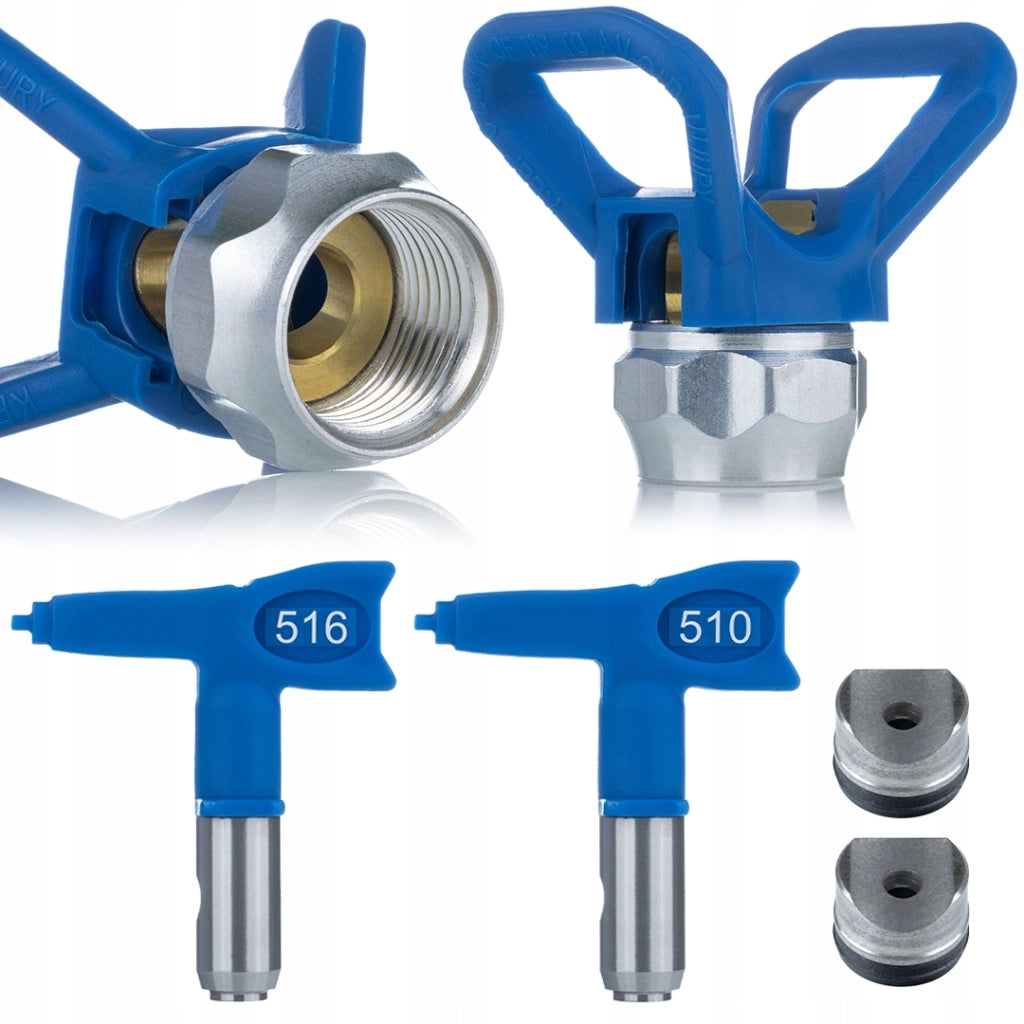 Set Ugelli di Spruzzatura SoftFlow FFLP 510 + 516 con Testina RAC X – Compatibile con Graco, Rosfix