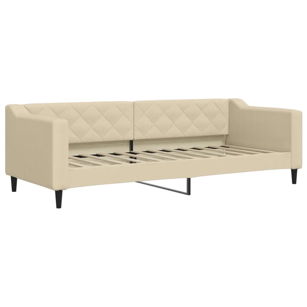 Letto da Giorno Crema 80x200 cm in Tessuto 354160