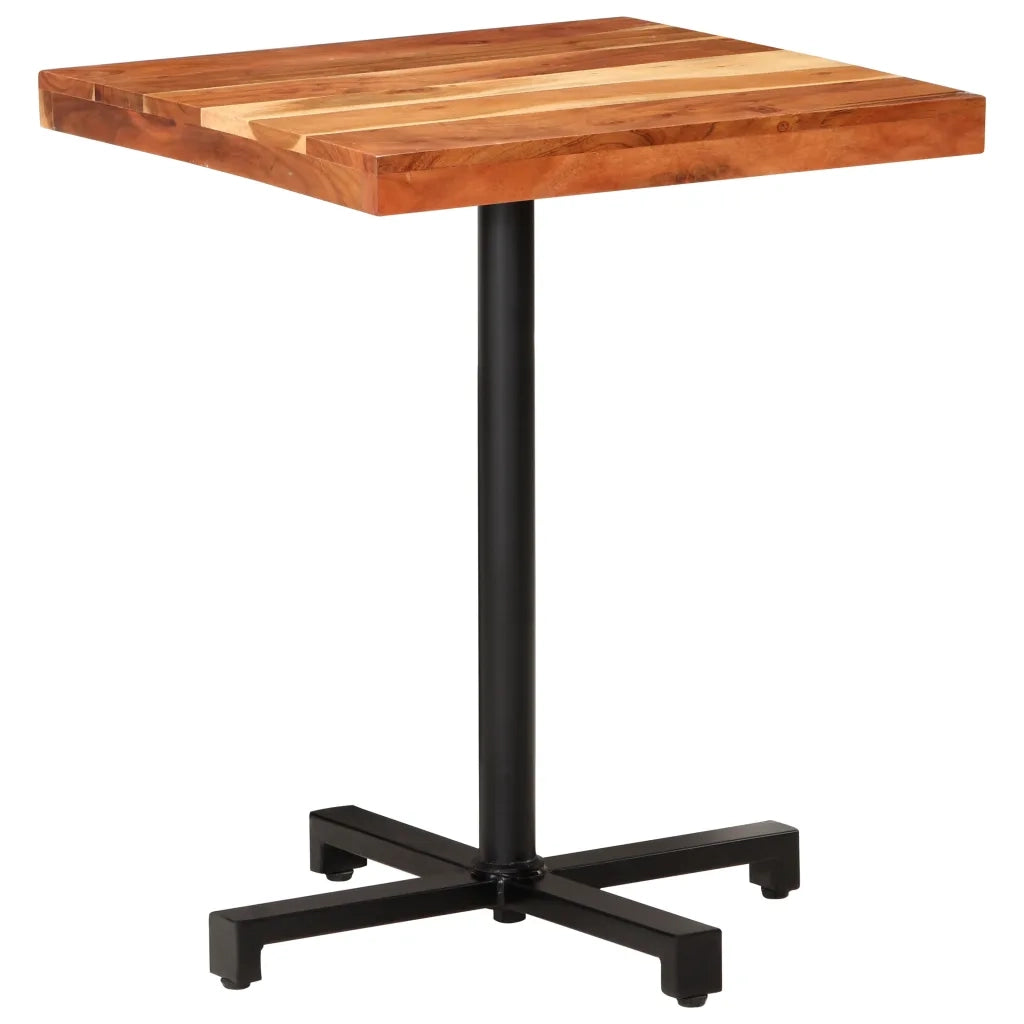 Tavolino da Bistrot Quadrato 60x60x75 cm in Massello di Acacia 320276