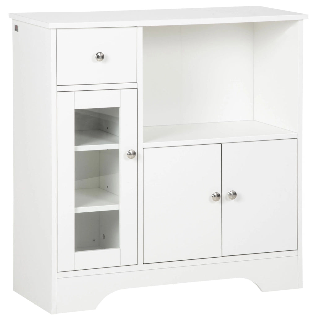 Credenza ¨C zephmum ¨C Bianco Legno 80x30x82 cm