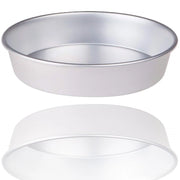 Trade Shop - Set 2 Pezzi Stampo Crostata Pastiera 22 Cm Forno Alluminio Teglia Antiaderente -